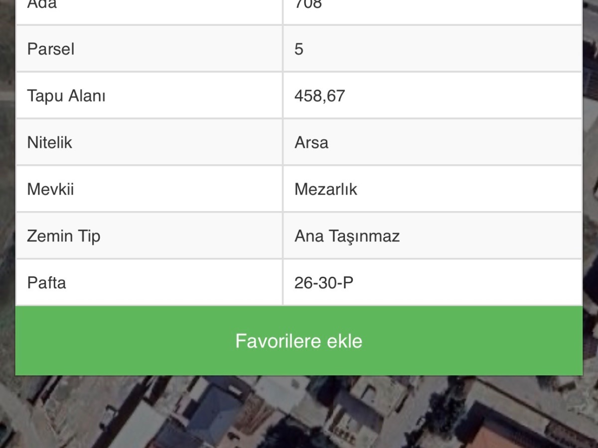 Satılık 458 mt Arsa